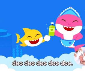 Una escena de la nueva canción de 'Baby Shark' en una imagen proporcionada por Pinkfong.