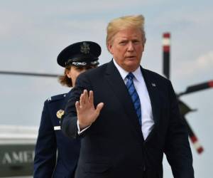 El mandatario arremetió contra su exabogado este sábado. Foto AFP