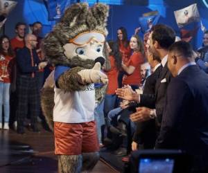 Zabivaka, es el primer lobo en convertirse en mascota de los mundiales.