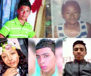 Los rostros de los estudiantes del Instituto Central que han perdido la vida a causa de la violencia y la criminalidad.