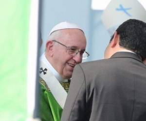 Así fue el encuentro entre el presidente hondureño y el Papa Francisco.