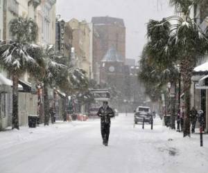 Las calles del sur de los Estados Unidos amanecieron cubiertas por una capa de nieve y con temperaturas bajas. Foto ilustrativa, AFP