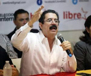 Manuel Zelaya, coordinador de Libertad y Refundación. (Foto: EL HERALDO)