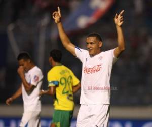 Carlos Will Mejía celebra un gol. Foto archivo EL HERALDO