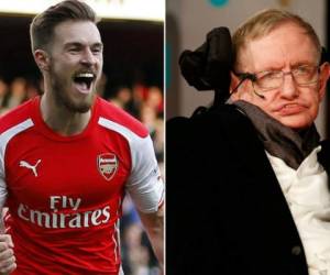 El jugador del Arsenal, Aaron Ramsey, está siendo señalado por su anotación ante el AC Milan, con la muerte del astrofísico británico Stephen Hawking.