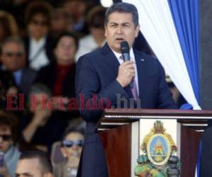 Juan Orlando Hernández mantiene firme su postura a favor de la lucha contra el narcotráfico en Honduras. FOTO: EL HERALDO