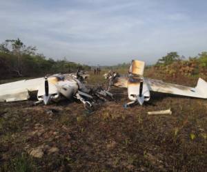 Autoridades señalaron que el aeronave provenía del sector del Caribe y se disponía a aterrizar en territorio hondureño.