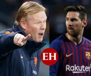 Koeman y Messi deberán hacer la dupla perfecta para el buen desempeño del grupo azulgrana. Fotos: AFP