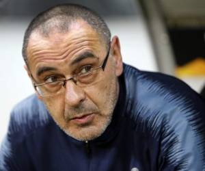 Maurizio Sarri el domingo 16 de junio dejó el Chelsea después de una temporada para regresar a Italia para administrar la Juventus. Foto: Agencia AP.