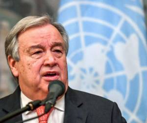 Antonio Guterres, secretario general de la ONU. Foto AFP