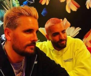 Scott Disick y Maluma estuvieron de fiesta en Miami hace unos meses. Foto: Instagram