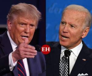 Los ataques personales marcaron el debate electoral entre Trump y Biden. Fotos AFP