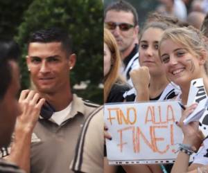 Cristiano Ronaldo fue muy asediado por las chicas antes de jugar su primer partido amistoso con la Juventus. Foto:@juventusfc