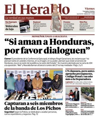 'Si aman a Honduras, por favor dialoguen'