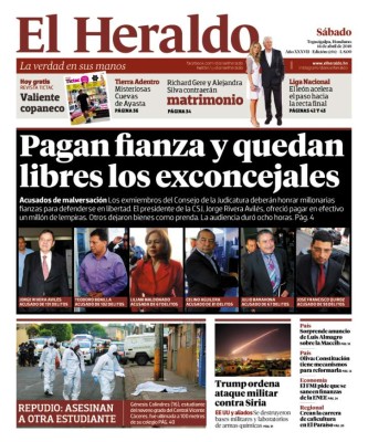 Pagan fianza y quedan libres los exconcejales