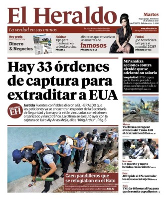 Hay 33 órdenes de captura para extraditar a EE UU