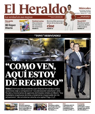 'Como ven, aquí estoy de regreso”