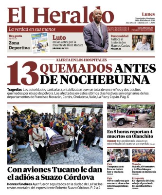 13 quemados antes de Nochebuena