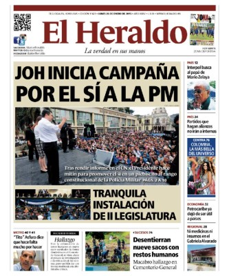 JOH inicia campaña por el sí a la PM