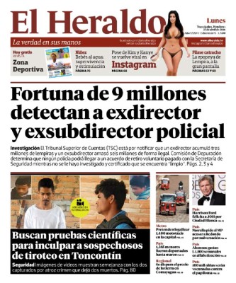 Fortuna de 9 millones detectan a exdirector y exsubdirector policial