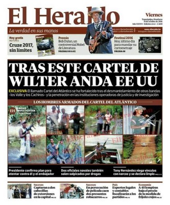 EE UU anda tras el cartel de Wilter Blanco