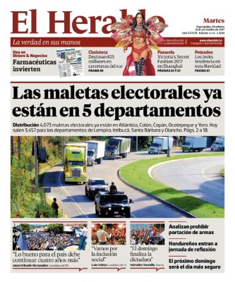 Las maletas electorales ya están en 5 departamentos