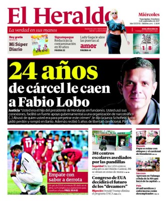 24 años de cárcel le caen a Fabio Lobo