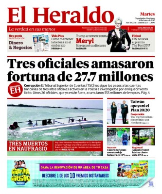 Tres oficiales hondureños amasaron fortuna de 27.7 millones