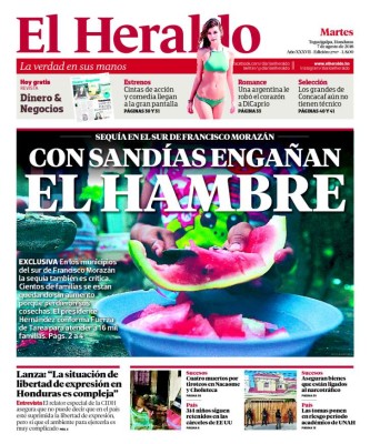 Con sandías engañan el hambre