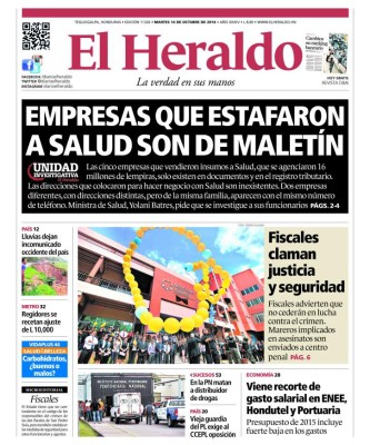 MP anuncia acusaciones por millonaria sobrevaloración