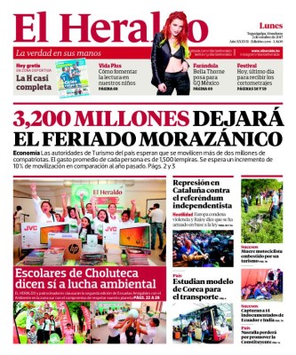 3,200 millones dejará el Feriado Morazánico