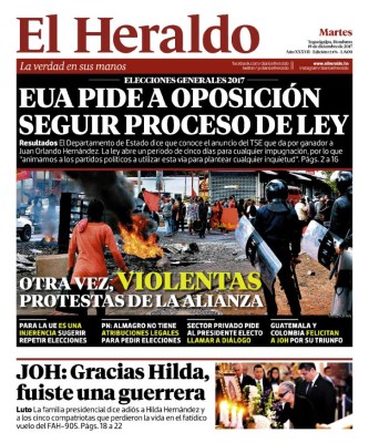 EUA pide a oposición seguir proceso de ley