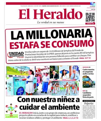 Hurtan 14 millones de lempiras de la Fuerza Naval de Honduras