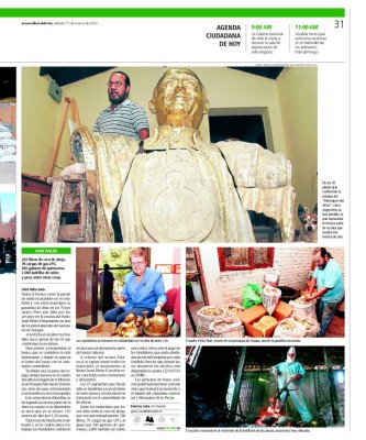 Terminado monumento al Papa 'mensajero de la paz”