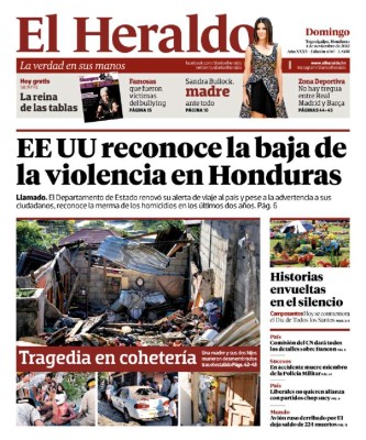 EE UU reconoce la baja de la violencia en Honduras