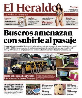 Buseros amenazan con subirle al pasaje