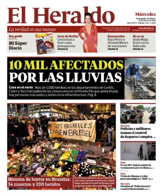 10 mil afectados por las lluvias