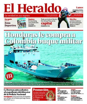 Honduras le compra a Colombia buque militar