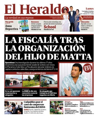 La Fiscalía tras organización del hijo de Matta