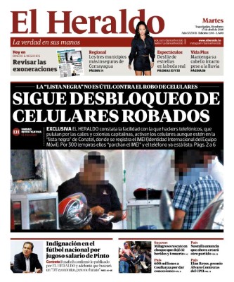 Sigue desbloqueo de celulares robados