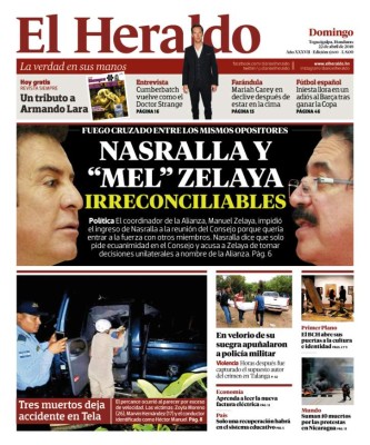 Nasralla y 'Mel' Zelaya irreconciliables
