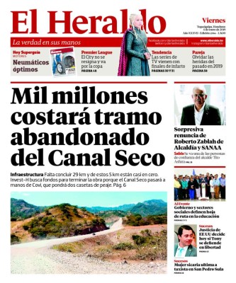 Mil millones costará tramo abandonado del Canal Seco