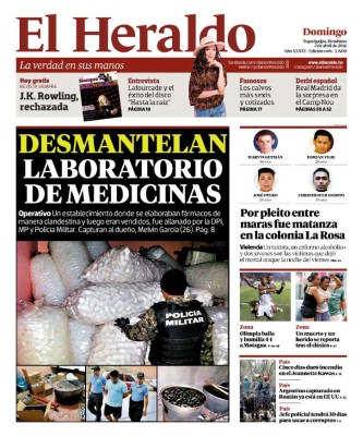 Desmantelan laboratorio de medicinas