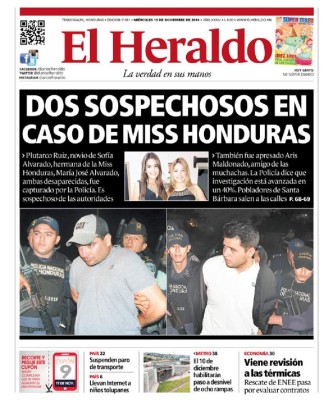 Dos sospechosos en caso de Miss Honduras