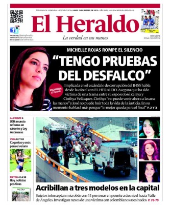 Caso IHSS: En audiencia ventilarán amenazas contra Michelle Rojas