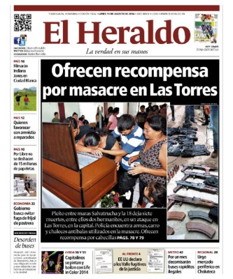 Ofrecen recompensa por masacre en Las Torres