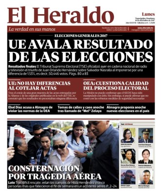 Unión Europea avala resultado de las elecciones en Honduras