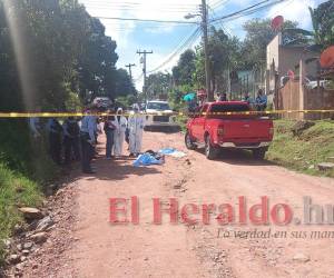 Tendido en medio de la calle fue encontrado un hombre en el municipio de Tatumbla al oriente de Francisco Morazán.