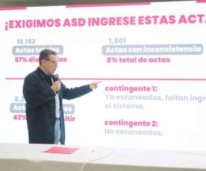 Liberales cuestionan demora en actas de zonas donde tienen mayoría el candidato presidencial Salvador Nasralla.