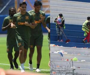 Jugadores realizan trabajos por aparte en la selección de Honduras, Edwin Rodríguez todavía no se une al grupo y Dereck Moncada sorprende